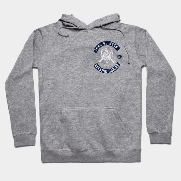 Herd of Rocking Horses Hoodie by a_man_oxford